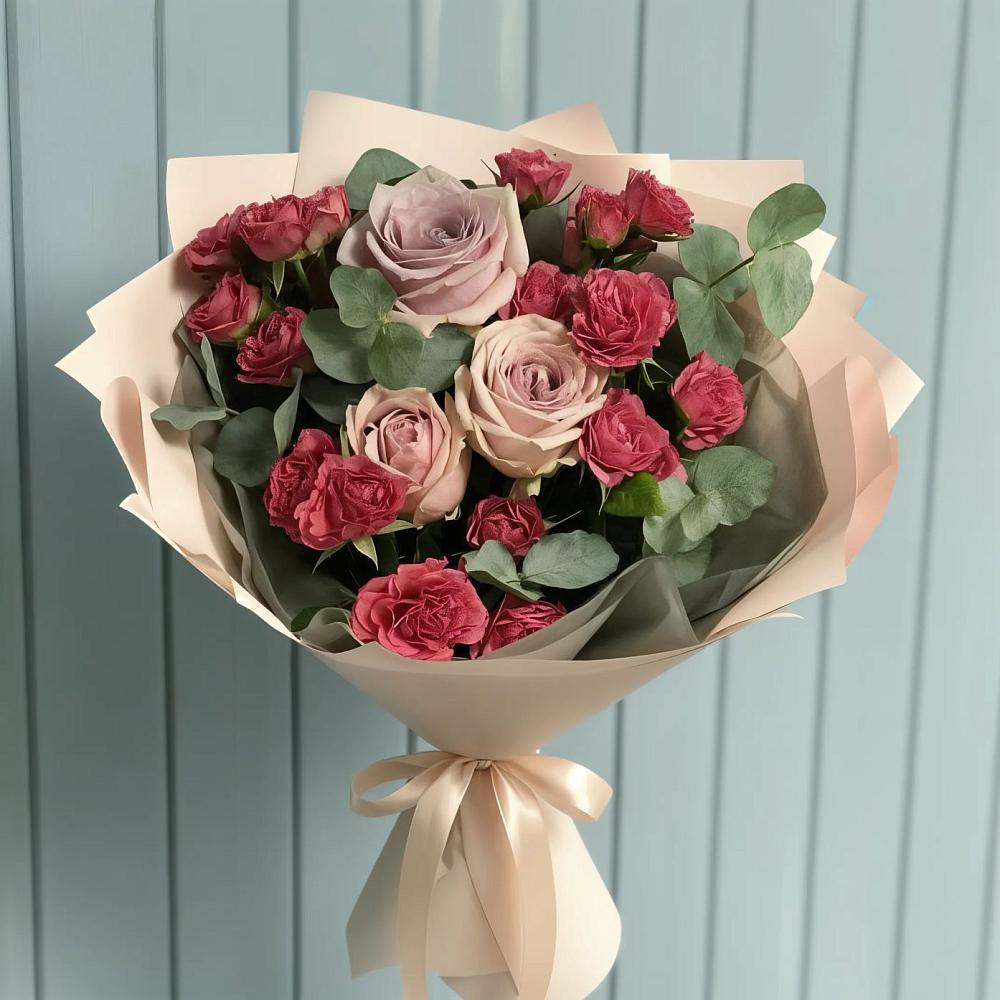 Букет цветов из: Гвоздики и Розы в Арти