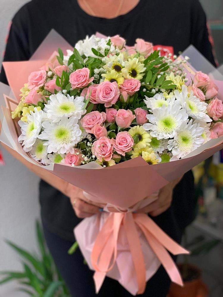 Букет цветов из: Розы и Хризантемы в Арти