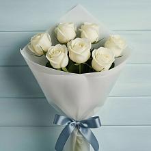 Букет 7 Белых роз Эдлесс Лав #REPLACE_PRED# Арти