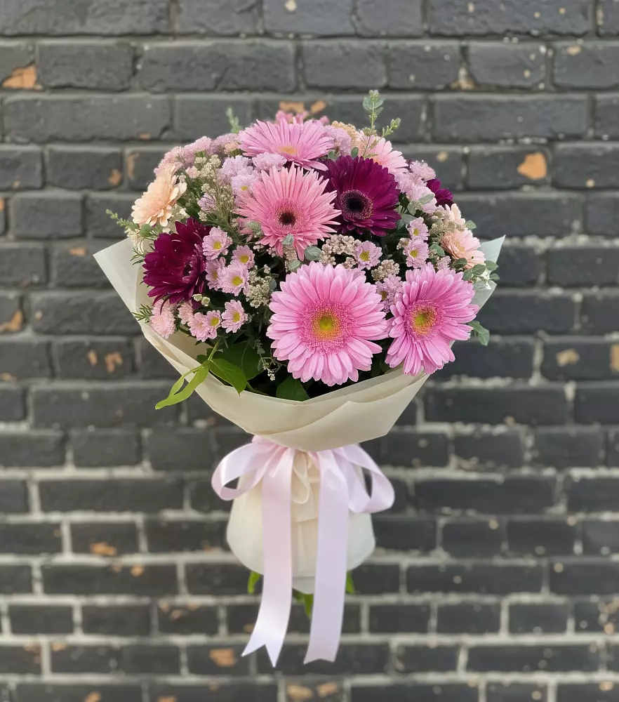 Букет цветов из: Герберы и Хризантемы в Арти