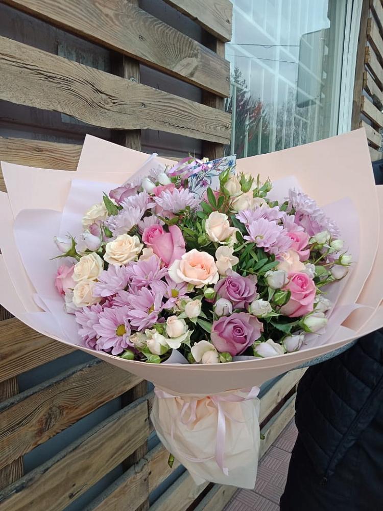 Букет цветов из: Розы и Хризантемы в Арти