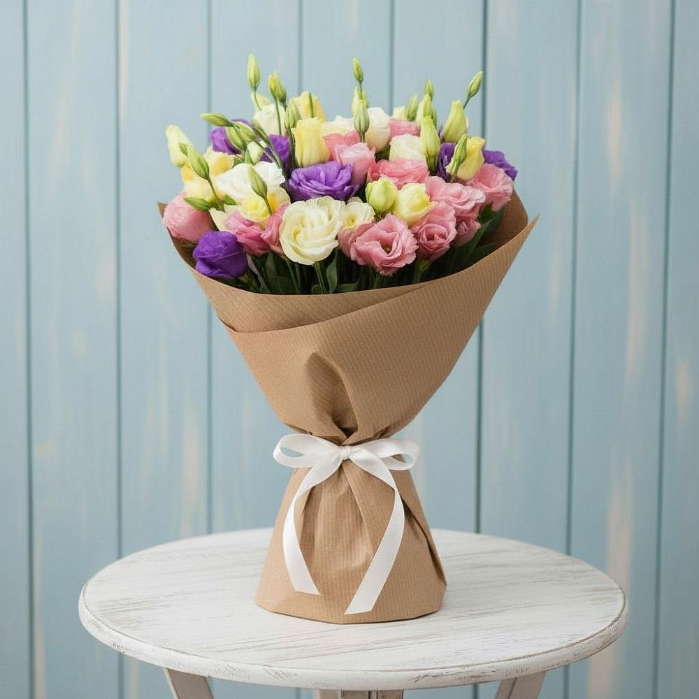 Букет цветов из: Лизиантусы в Арти