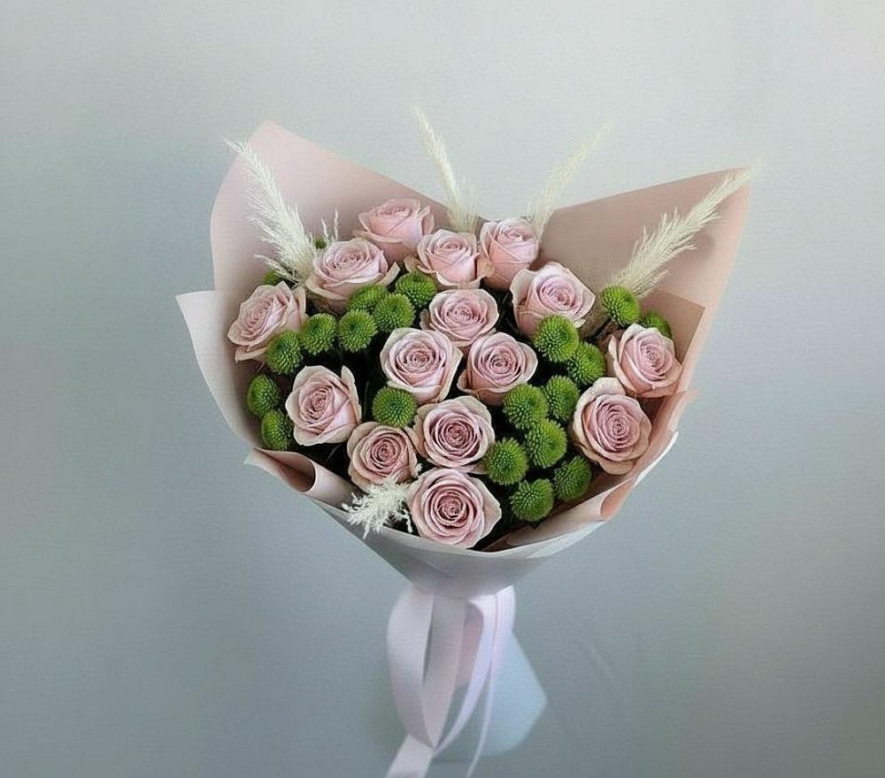 Букет цветов из: Розы и Хризантемы в Арти