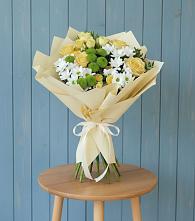 Букет цветов из:  Хризантемы и Розы в Арти