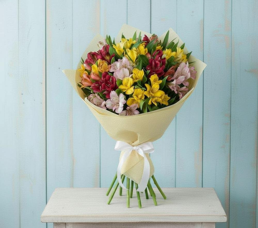 Букет цветов из: Альстромерии в Арти